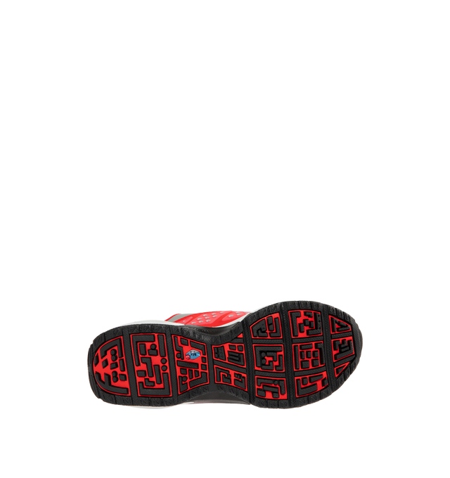 Image 4 of 5 - RED - NIKE Air Max SNDR Sneaker featuring Air cushioning in the heel and forefoot for exceptional bounce and comfort, unzip the shroud to reveal "6453," waterproof GORE-TEX fabric, reflective panels, foam midsole and rubber outsole. 