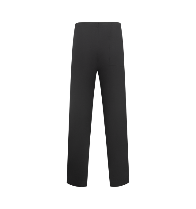 Image 2 of 3 - BLACK - KAPTAIN SUNSHINE Silk Walk Easy Pants featuring the world's finest BRATAC silk filament yarn and woven with silk spun yarn at high density, relaxed fit, waist drawstring and mid rise. 100% silk gabardine. Made in Japan. 
