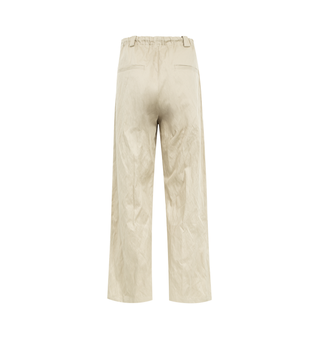 Image 2 of 3 - NEUTRAL - WILLY CHAVARRIA Toluca Pant featuring button and fly closure, adjustable drawstring waistband, four pocket design and relaxed fit. 98% cotton, 2% polyester. Made in Italy. 