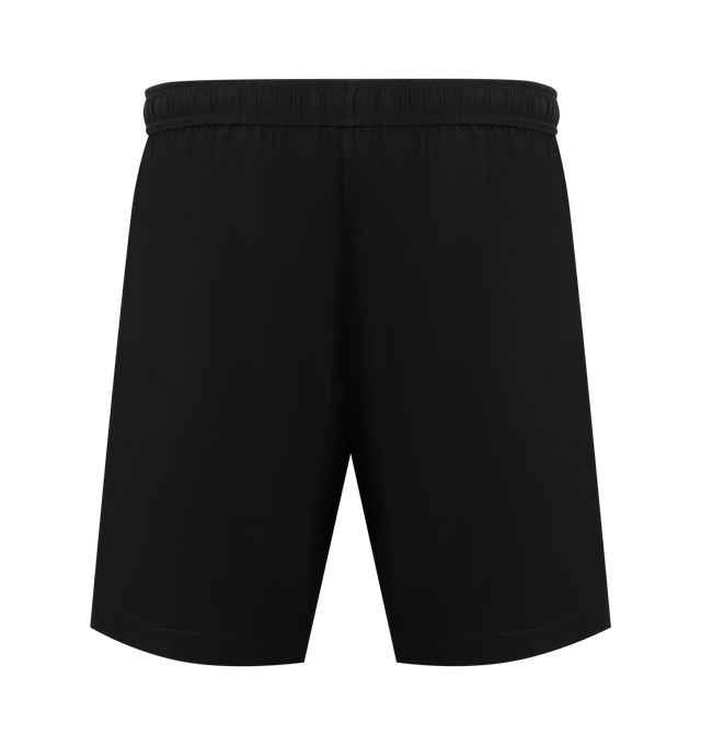 Image 2 of 3 - BLACK - AMIRI Eagle Short featuring elasticized drawstring waist, side slip pockets, relaxed legs and pull-on style. Cotton. Made in Italy. 