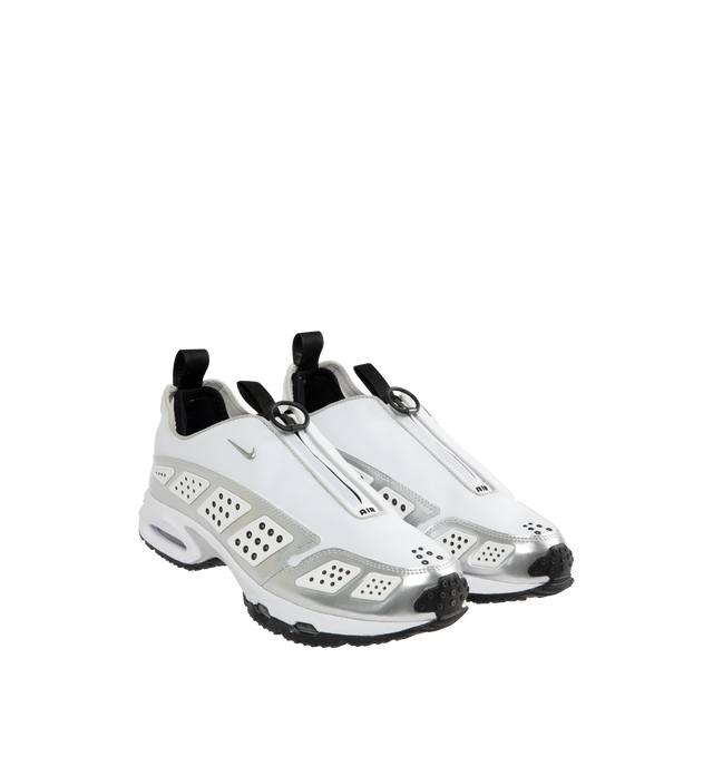 Image 2 of 5 - WHITE - NIKE Air Max SNDR Sneaker featuring textile and synthetic leather, plush and comfortable, Max Air cushioning, reflective elements, foam midsole and rubber outsole. 