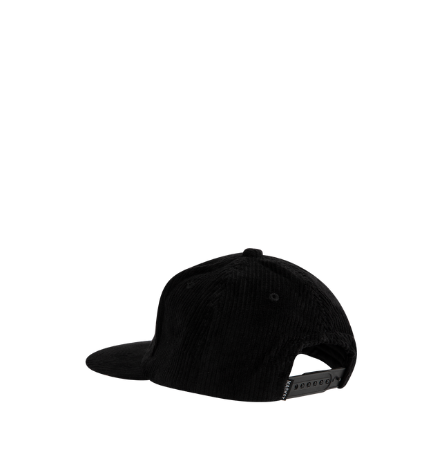 Image 2 of 2 - BLACK - Market Ultimate 5-Panel Hat is a 5-panel style with an adjustable snapback closure. 100% cotton.  