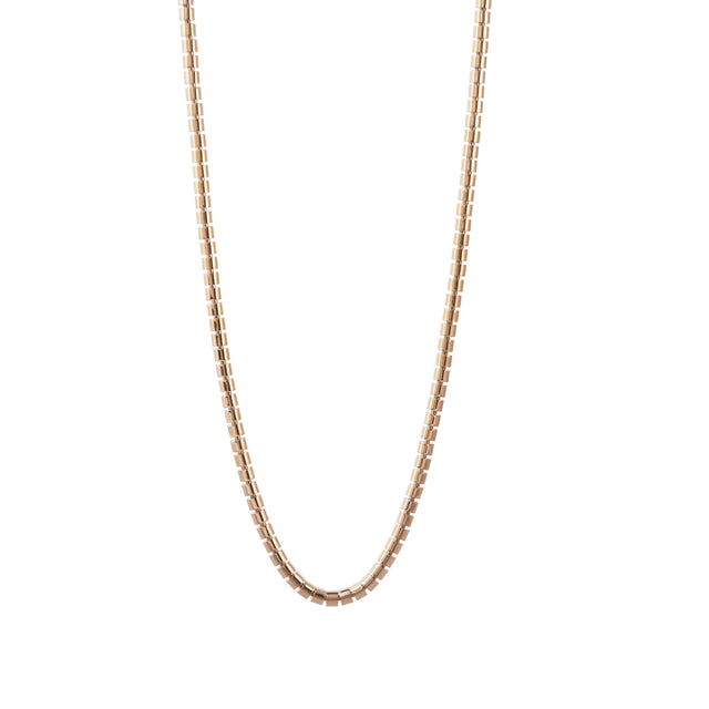Image 1 of 3 - GOLD - SIDNEY GARBER Ophelia: 18K YG Skinny Ophelia NK, 36IN. A notched, linked Gold  necklace that curves against the body. Length: 36 inches, 18k Yellow Gold.  