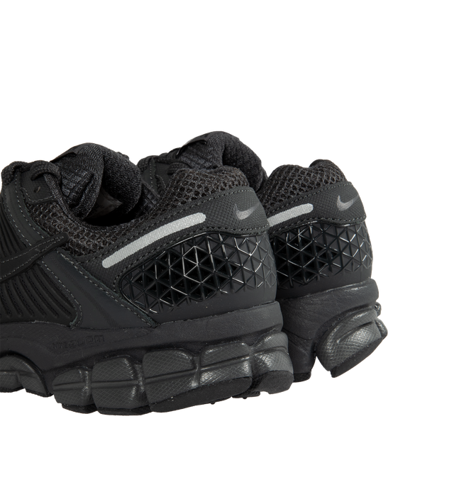 Image 3 of 5 - BLACK - NIKE ZOOM VOMERO 5 lace-up sneaker features Mesh with TecTuff and utilitarian overlays that are breathable and durable, cushlon foam with Zoom Air cushioning and rubber tread. 