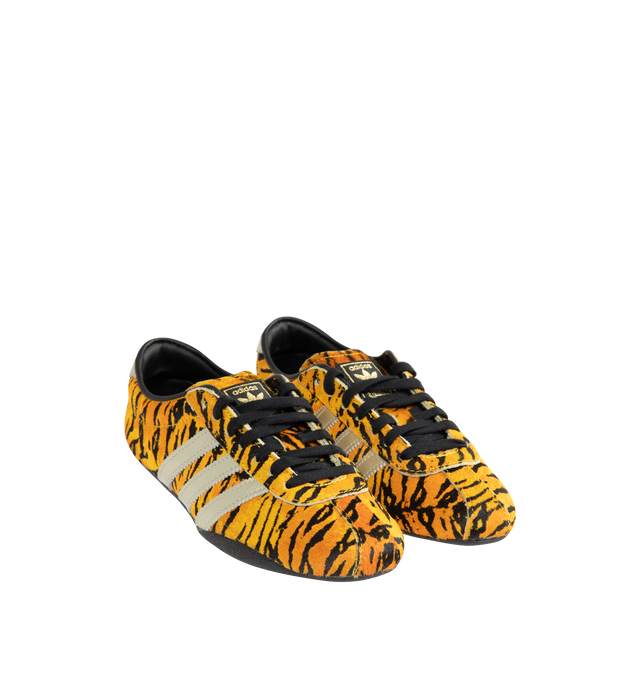 Image 2 of 5 - ORANGE - ADIDAS Tokyo Sneaker featuring leather and synthetic upper, lacing system, textile and synthetic lining, rubber outsole and padded collar. 