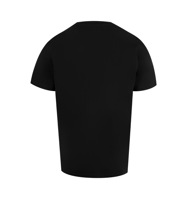 Image 2 of 2 - BLACK - CASABLANCA Mushroom Emblem T-Shirt featuring crew neck, short sleeves, straight hem and graphic print at the chest. 100% organic cotton. 