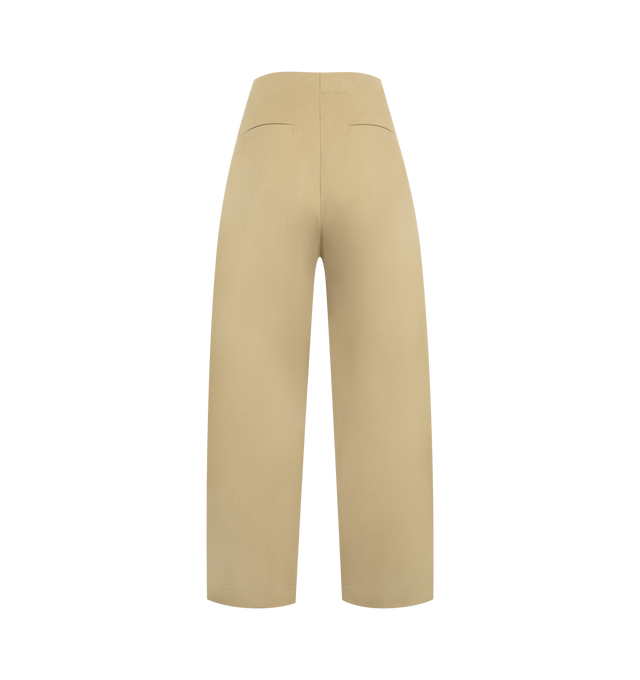 Image 2 of 3 - NEUTRAL - STUDIO NICHOLSON Deep Pleat Volume Ankle Pants featuring wide-leg, pleated front, high rise, four-pocket style, voluminous fit, ankle length and hook zip fly. Cotton. 