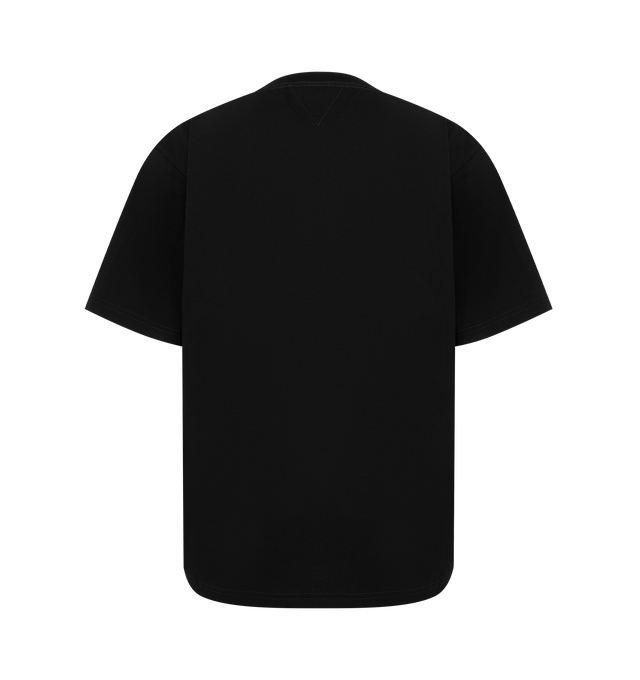 Image 2 of 2 - BLACK - Bottega Veneta Mens T-Shirt is crafted from lightweight cotton jersey. Features a regular fit, crew neck, short sleeves, and a front pocket. Lightweight Cotton Jersey. Made in Italy. 