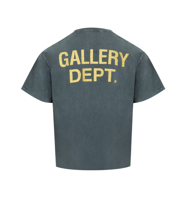 Image 2 of 2 - BLACK - GALLERY DEPT. The Force Logo Tee featuring logo print on the front, back GD ENGLISH logotype rendered in gold glitter, relaxed fit, short sleeves and crew neck. 100% cotton. Made in USA. 
