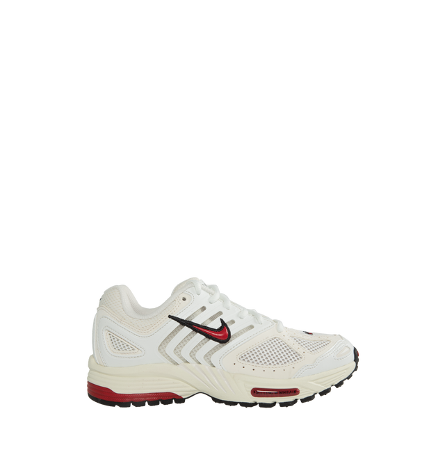 WHITE - NIKE Air Pegasus 2K5 Sneaker featuring lace-up style, removable insole, cushioning, Nike Air unit in the sole, reflective details enhance visibility in low light or at night, synthetic and textile upper, textile lining and rubber sole.
