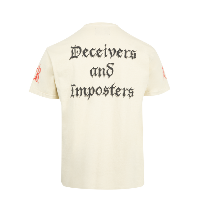 Image 2 of 2 - WHITE - GALLERY DEPT. The World is Ours Tee featuring relaxed 90's fit, short sleeves, front and back graphic. 100% cotton. Made in USA. 