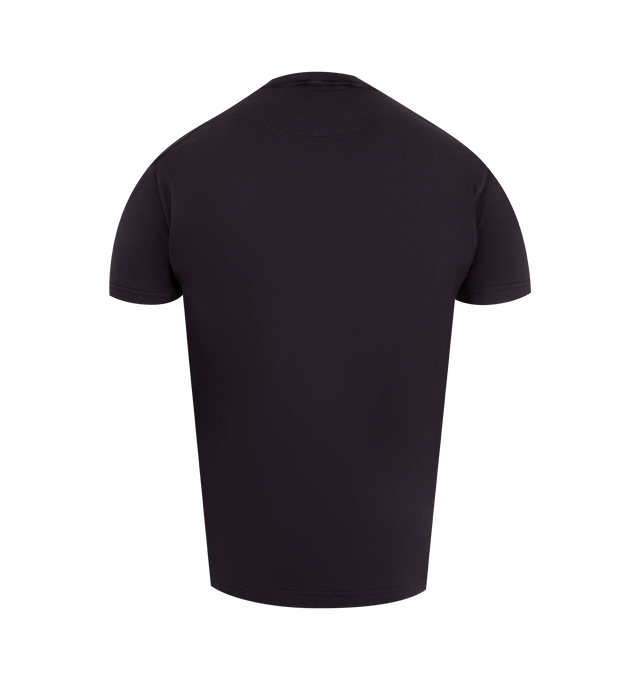Image 2 of 2 - BLACK - STONE ISLAND Logo T-Shirt featuring crew neck, short sleeves, logo label on the chest and straight hem. 100% cotton. 