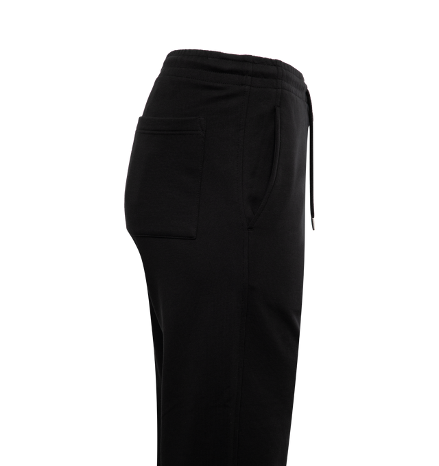 Image 3 of 3 - BLACK - DRIES VAN NOTEN Lounge Pants featuring drawstring at elasticized waistband and three-pocket styling. 100% cotton. Made in Turkey. 
