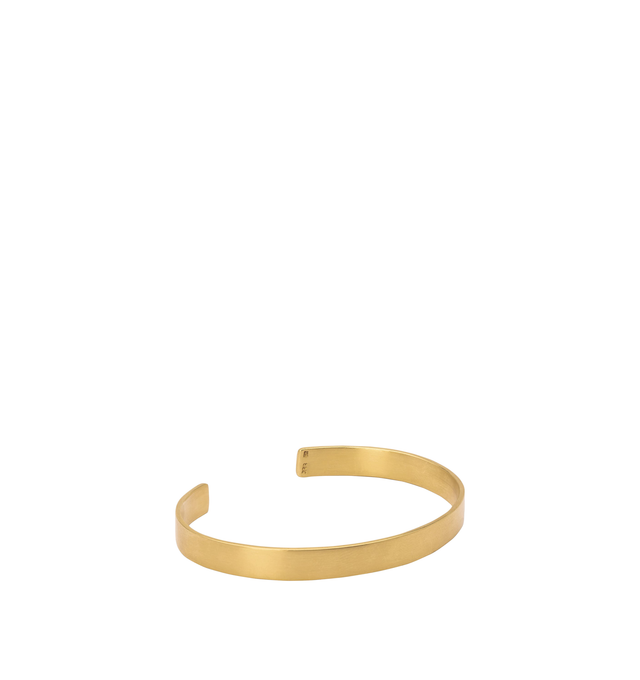 Image 2 of 3 - GOLD - Eli Halili Simple Gold Cuff Bracelet is handcrafted from solid 22K yellow gold and features a minimalist 5mm-wide open cuff silhouette that highlights the beauty of its hand-forged finish. Designed and hand forged in New York, this designer fine jewelry bracelet reflects Eli Halili's signature artisanal craftsmanship and timeless aesthetic, creating a refined statement piece for everyday wear. Main Material: Solid 22K Yellow Gold. Width: 5 mm.For personal consultation and detailed info 