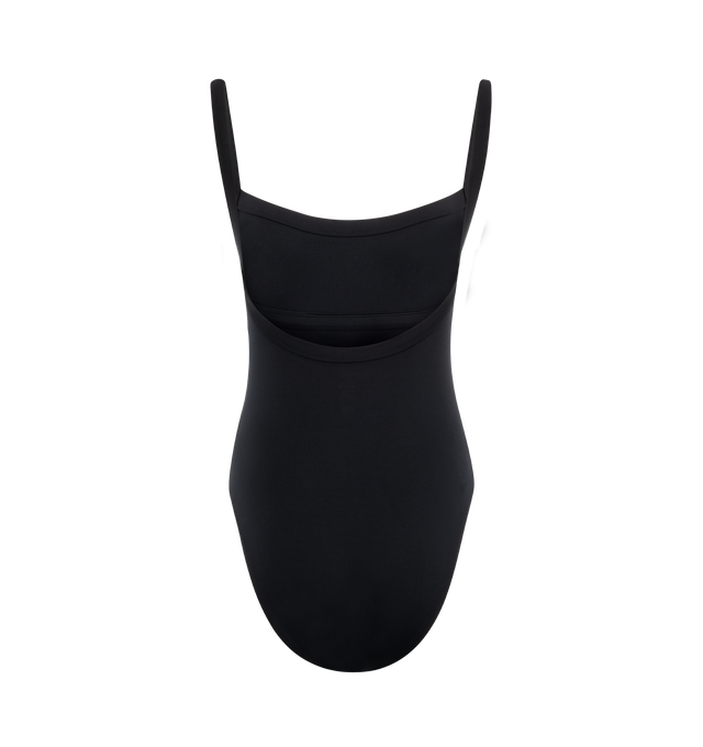 Image 2 of 2 - BLACK - WARDROBE.NYC Scoop Back One-Piece Swimsuit featuring bodycon fit, low scoop back and fully lined. 74% nylon, 26% elastane. 