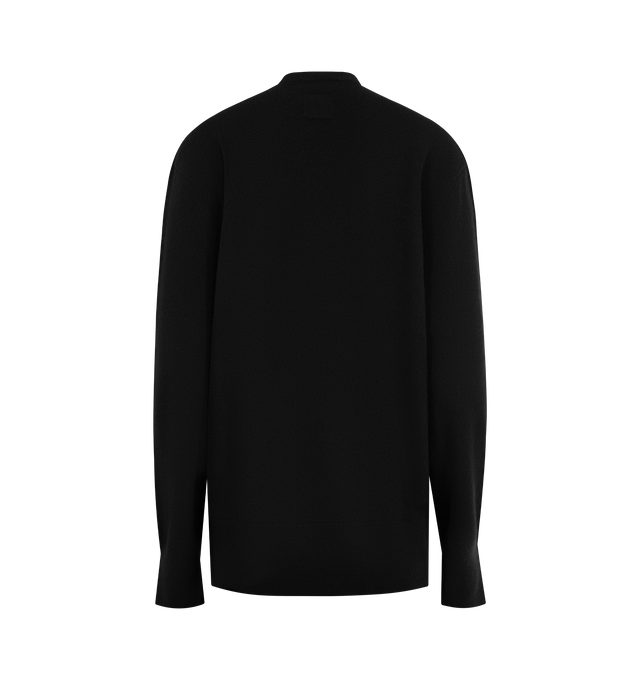 Image 2 of 2 - BLACK - TOTEME Cashmere V-Neck featuring a relaxed, elongated silhouette and a deep V-neckline. 100% cashmere. 