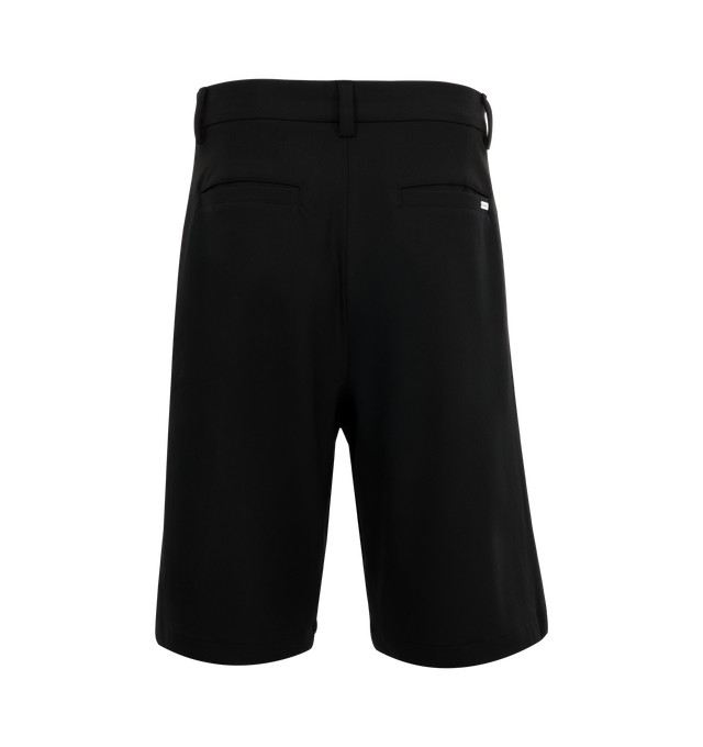 Image 2 of 3 - BLACK - NAHMIAS Pleated Shorts featuring welt pockets, belt loops, pleated and Nahmias button closure. 100% cotton. 