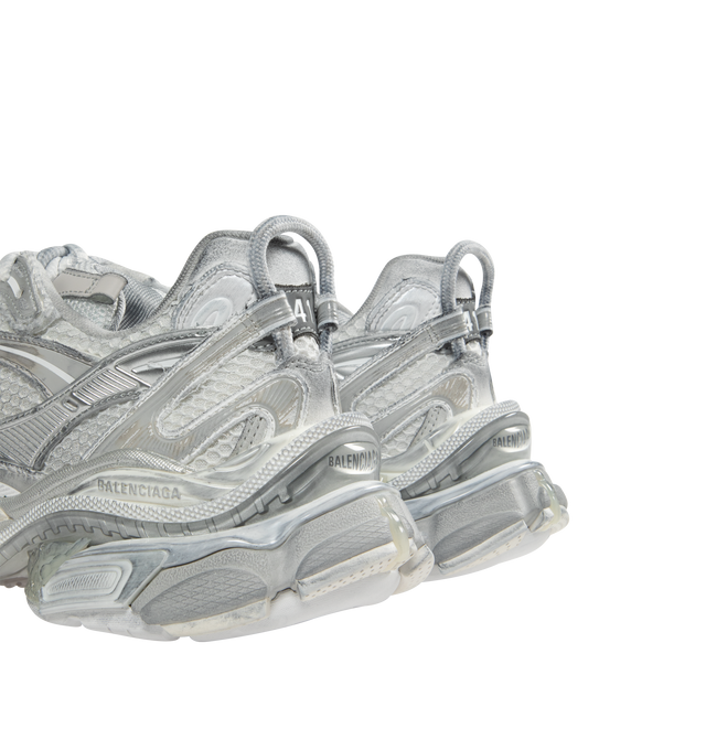 関税込【BALENCIAGA】Runner 2 Sneakers White/Silver/Gray RUNNER 2 SNEAKER (MENS) – HIRSHLEIFERS