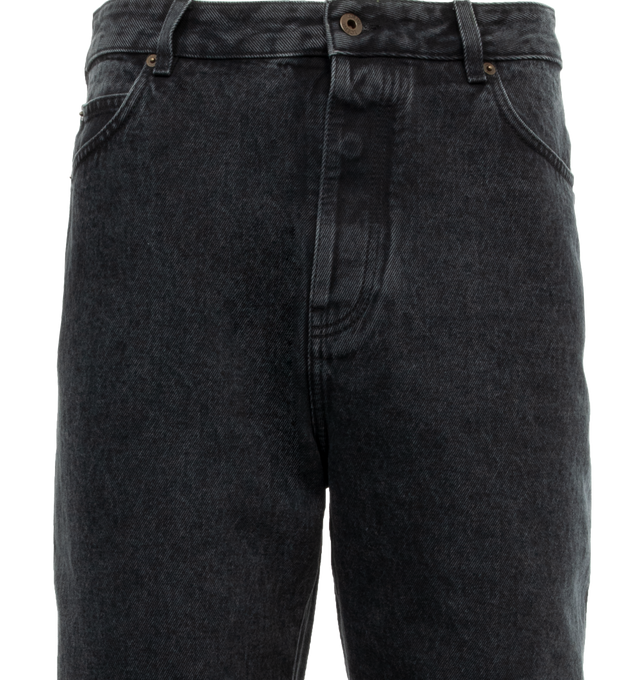 Image 3 of 3 - BLACK - Loewe Men's bagge Anagram jeans.  