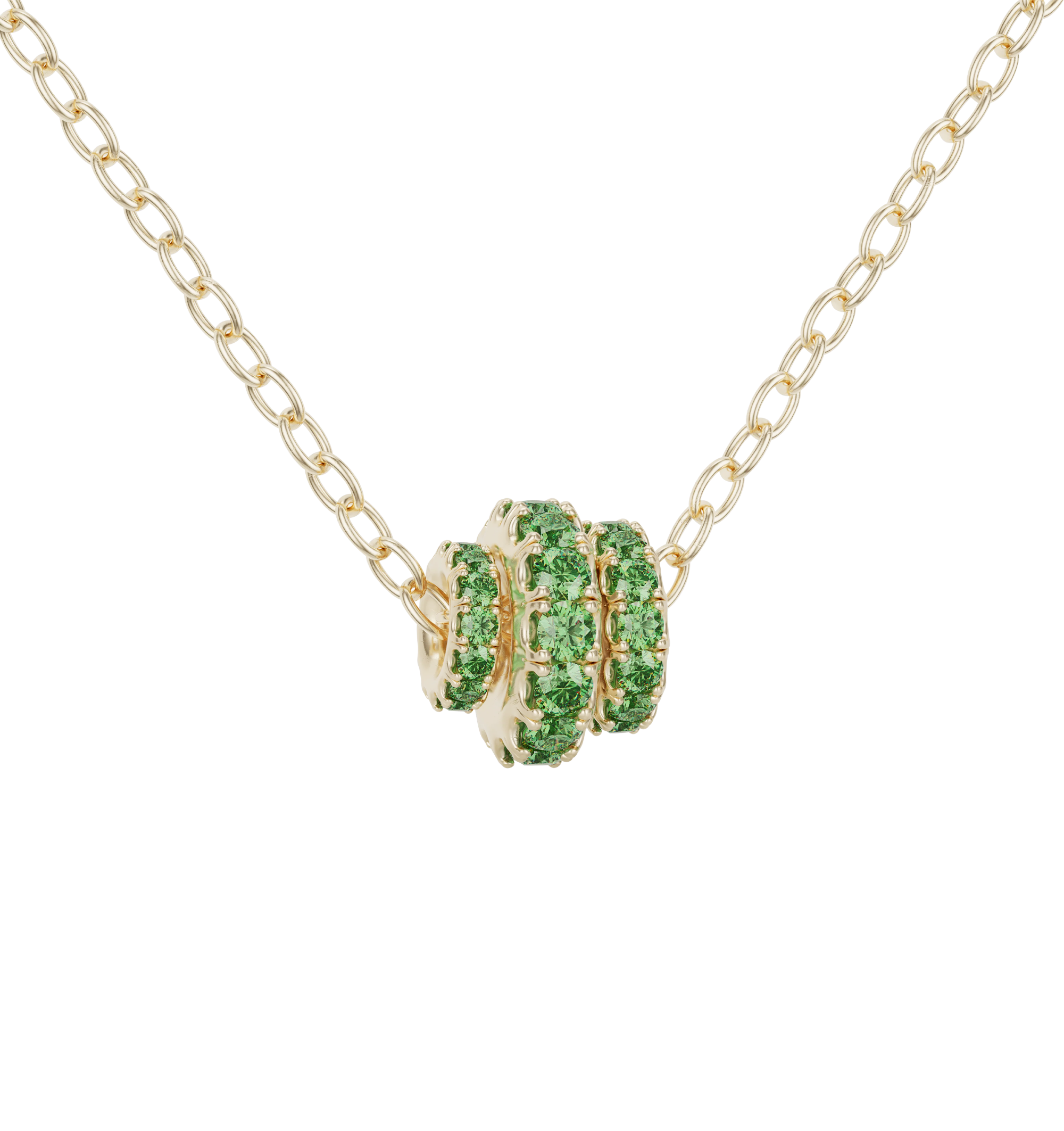VESTA YG EMERALD NECKLACE