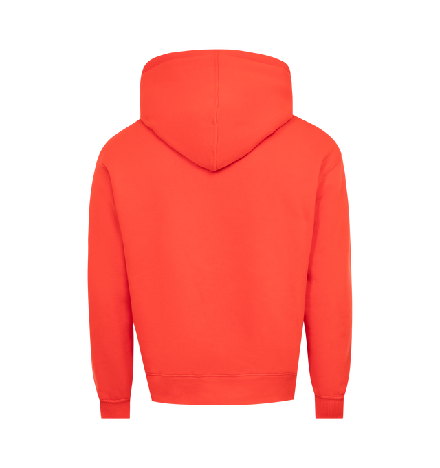 Image 2 of 2 - ORANGE - PLEASURES Twitch Hoodie featuring fixed hood, kangaroo pocket, ribbed cuffs and hem and graphic on front. 65% cotton, 35% polyester. 