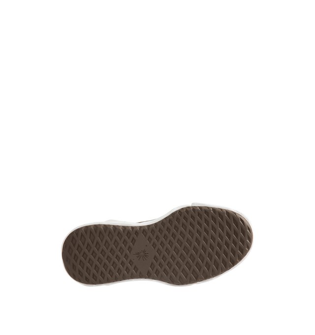 Image 4 of 5 - BROWN - Maison Mihara Yasuhiro Men's Eric Sneakers feature the brand's signature hand-sculpted OG sole, a mixed-material suede and canvas upper, and distinctive toe stitching for a bold contemporary look. Designed for the Spring/Summer 2026 collection, these designer low-top sneakers combine Maison Mihara Yasuhiro's experimental aesthetic with everyday comfort, while the handcrafted-inspired sole and intentional vintage detailing create a truly distinctive silhouette. Main Material: Cow Leath 