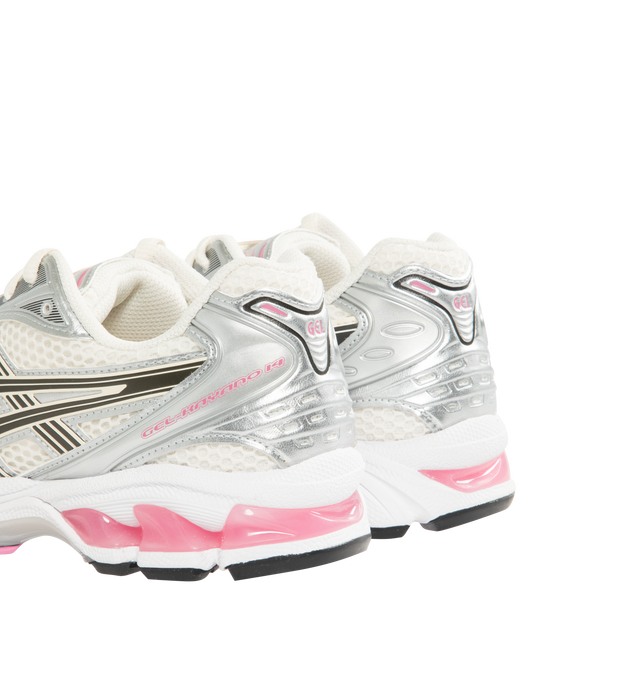 Image 3 of 5 - GREY - Asics GEL-Kayano 14 Sneakers are lace-up style with rip-stop underlays, GEL cushioning, and TRUSSTIC support system. Unisex style in men's sizing. 