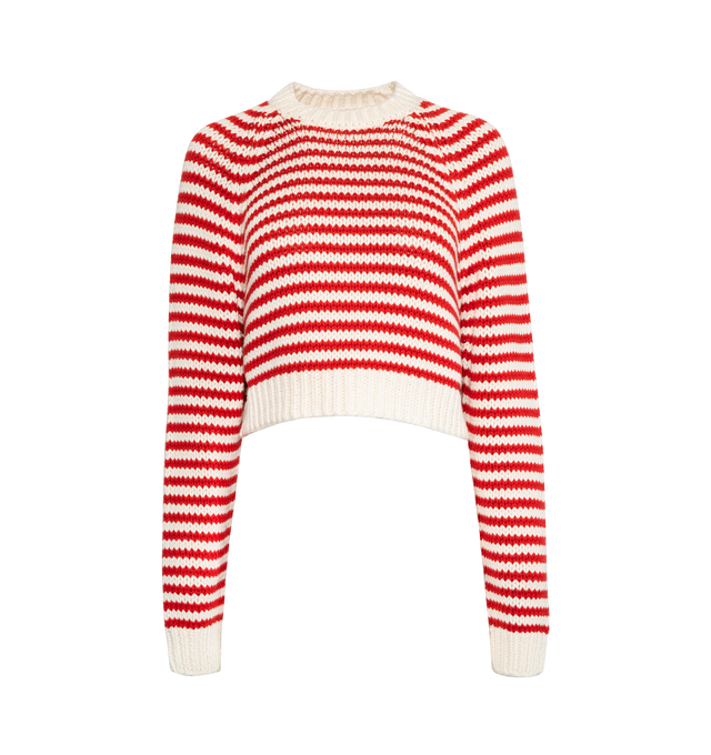 HAND KNIT STRIPED SWEATER