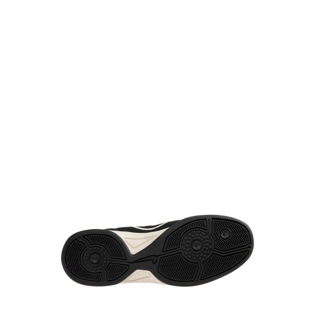 Image 4 of 5 - BLACK - NIKE Total 90 Sneaker featuring original quilted upper, asymmetrical lacing, soft suede with synthetic leather, rubber outsole, low-cut silhouette, padded collar and foam midsole. 