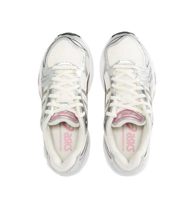 Image 5 of 5 - GREY - Asics GEL-Kayano 14 Sneakers are lace-up style with rip-stop underlays, GEL cushioning, and TRUSSTIC support system. Unisex style in men's sizing. 