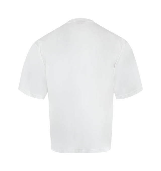 Image 2 of 2 - WHITE - MARNI Logo T-Shirt featuring jersey texture, logo print at the chest, crew neck, short  sleeves and straight hem. 100% cotton.  