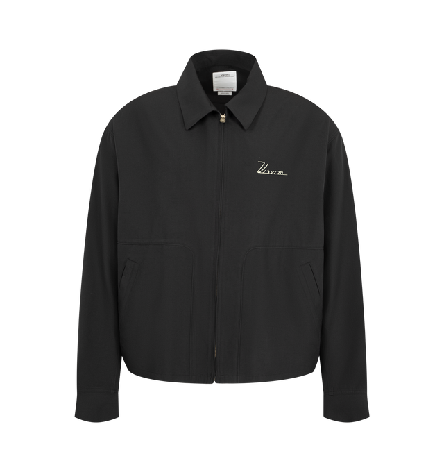 Image 1 of 3 - BLACK - Visvim Men's Somer Swing Top is crafted from lightweight rayon and features a relaxed swing-top silhouette inspired by classic casual outerwear. Designed with a clean, minimalist construction that highlights the fluid drape and soft hand feel of the fabric. Main Material: 100% Rayon. 