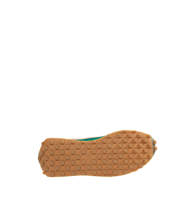 Image 4 of 5 - GREEN - NIKE LD-1000 Sneaker featuring a dramatically flared heel, an upper that combines leather and textiles for a durable, breathable fit and waffle outsole that provides the old-school look. 