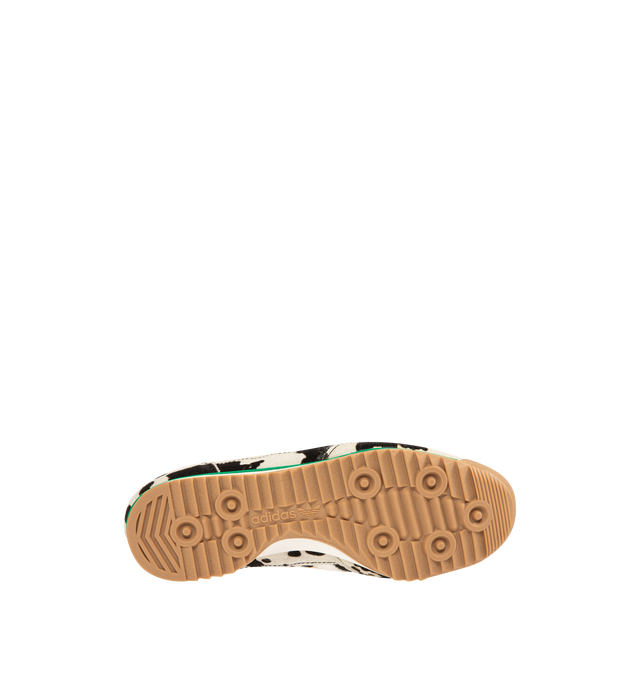 Image 4 of 5 - MULTI - ADIDAS Cow Print SL 72 OG Sneaker featuring a super-lightweight build, cow-inspired print, pony hair finish, regular fit, lace closure, leather and textile upper, textile lining and rubber outsole. 