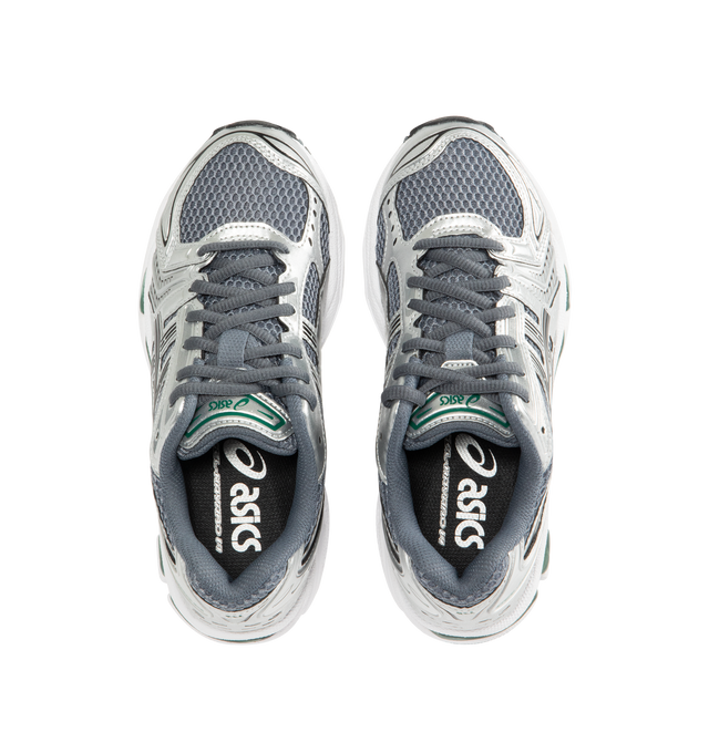 Image 5 of 5 - GREY - Asics GEL-Kayano 14 Sneakers are lace-up style with rip-stop underlays, GEL cushioning, and TRUSSTIC support system. Unisex style in men's sizing. 