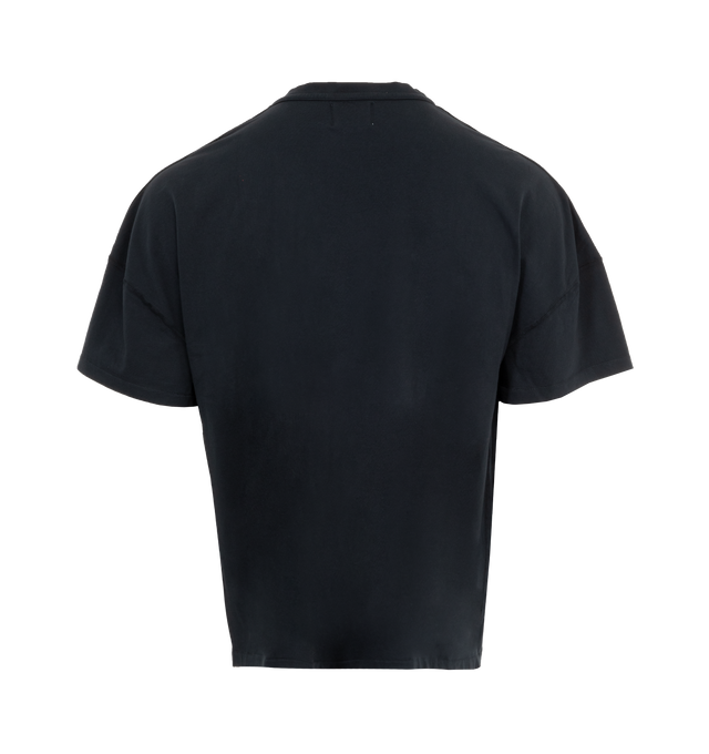 Image 2 of 3 - BLACK - Rhude Reverse T-Shirt has a crew neck, an embroidered signature logo, and a custom-fit. 100% cotton.  