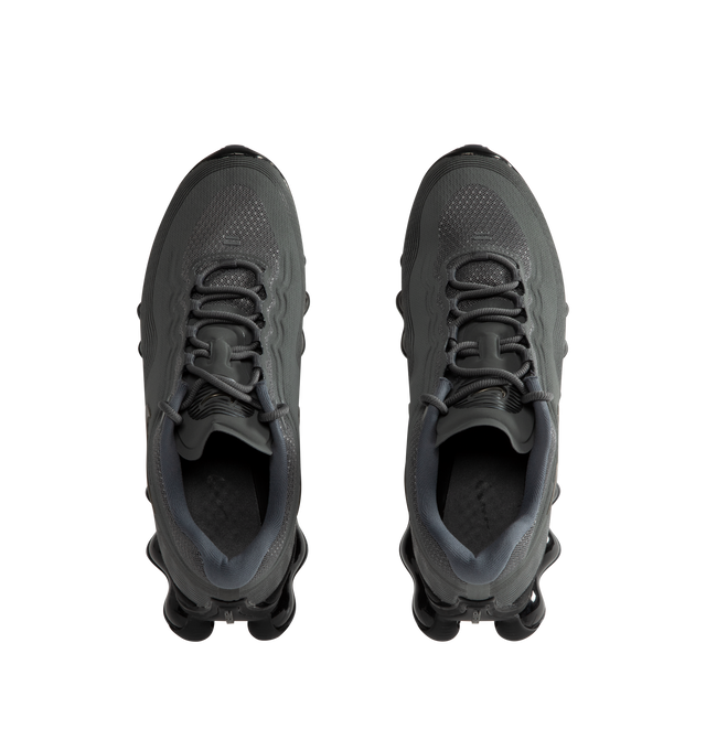 Image 5 of 5 - GREY - Nike Air Liquid Max Sneakers feature a textured upper with a low-cut silhouette for modern style and lasting comfort. These performance-inspired lifestyle sneakers combine a drop-in Cushlon midsole with a full-length point-loaded Max Air cushioning system for exceptional responsiveness, lightweight support, and all-day comfort. Main Material: Textile and Synthetic. Midsole: Cushlon with Max Air Cushioning. Sole: Rubber. 
