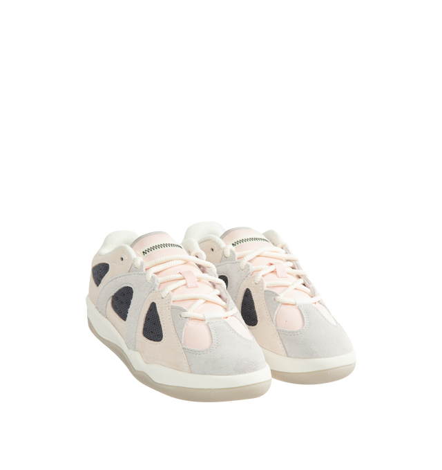 Image 2 of 5 - WHITE - Adidas Originals x Bad Bunny Men's BADBO 1.1 Unisex Shoes feature a bold, contemporary silhouette that reflects the latest collaboration between adidas Originals and Bad Bunny. Designed with premium materials and distinctive detailing, this statement sneaker blends sport-inspired functionality with the artist's signature creative vision, delivering a modern look rooted in self-expression and individuality. Upper: Nubuck with hairy suede overlaysOutsole: Rubber. 