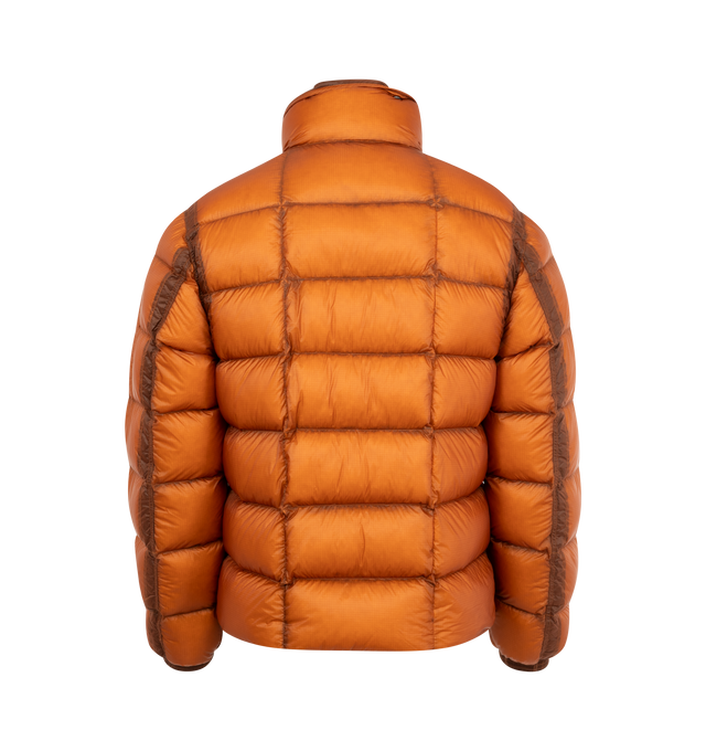 Image 2 of 3 - BROWN - C. P. Company D.D. Shell Medium Down Jacket has a 2-way full zip front closure, side zip pockets, and filling via Direct Down Injection. Micro-ripstop opaque 7 denier nylon.  