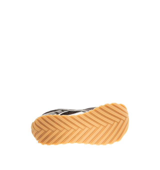 Image 4 of 5 - BLACK - BOTTEGA VENETA Orbit Sneaker featuring lace-up front, metallic rubber, mesh and fishnet panels, signature intrecciato weave and gripped soles. Rubber outsole. Made in Italy. 