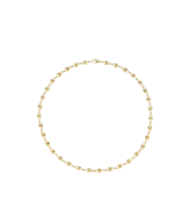 Image 1 of 2 - GOLD - BRENT NEALE Small 18" Knot Link Necklace featuring 18 karat yellow gold, 18" chain length and lobster clasp. 