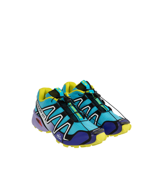 Image 2 of 5 - MULTI - SALOMON Speedcross 3 featuring synthetic & textile upper, Quicklace lacing system, textile lining, SensiFit construction and rubber outsole. 