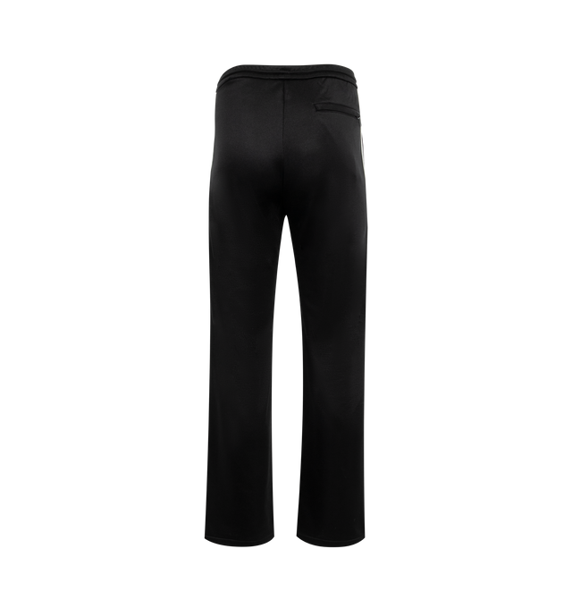 Image 2 of 3 - BLACK - Loewe Trousers crafted in lightweight technical jersey in a relaxed fit and regular length with mid waist and straight leg. Features elasticated waistband with drawstring, zipped welt pockets, zipped rear welt pocket, herringbone side tape and Anagram embroidery placed at the front. Polyester/Cotton. Made in Portugal.  