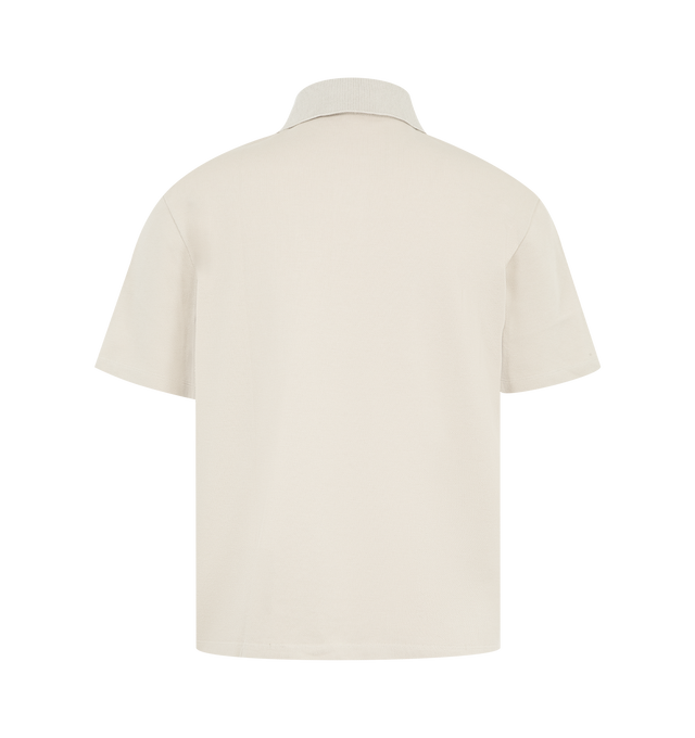 Image 2 of 2 - GREY - LOEWE Polo in lightweight cotton piqu featuring regular fit, regular length, buttoned polo collar and double L embroidery placed on the chest. Cotton. Made inPortugal. 