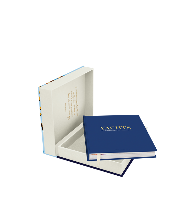 Image 4 of 6 - BLUE - ASSOULINE Yachts: The Impossible Collection is an eclectic and carefully curated anthology of ships, from the 1851 ship for which the Americas Cup was named, to J Class racing yachts of the early 1900s, to the current high-tech megayachts, from classics with timeless silhouettes, to head-turners that broke the mold with daring design and redefined their era. And with so much focus today on the environment and the health of the oceans, the yachting world is changing quickly, increasingl 