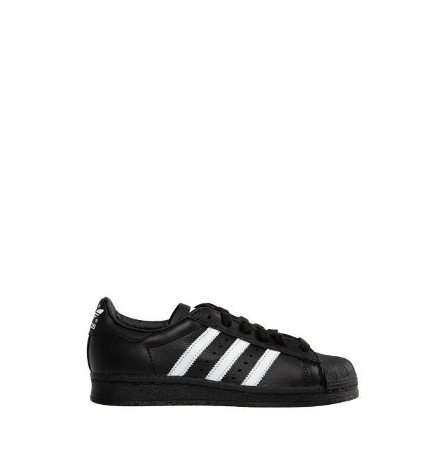 Adidas superstar black with white sole online