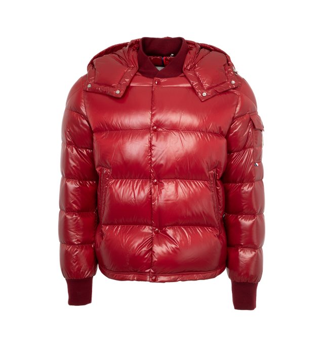 Red mens moncler jacket online