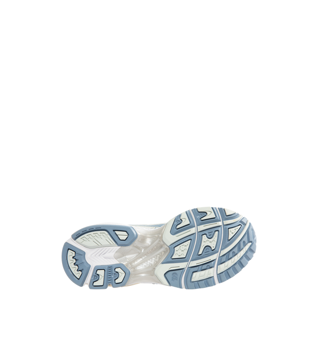 Image 4 of 5 - BLUE - Asics GEL-Kayano 14 Sneakers are lace-up style with rip-stop underlays, GEL cushioning, and TRUSSTIC support system. Unisex style in men's sizing. 