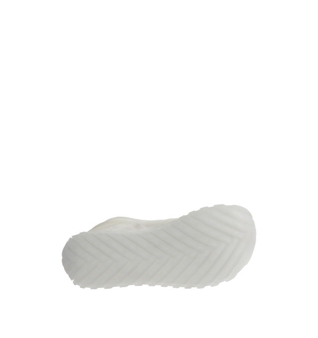 Image 4 of 5 - WHITE - BOTTEGA VENETA Orbit Sneaker featuring transparent technical rubber lace-up sneaker. Material: Thermoplastic polyurethane, polyamide, polyurethane, polyester, elastane. Lining: Technical fabric. Rubber outsole. Made in Italy. 