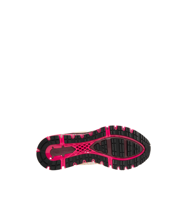 Image 4 of 5 - RED - ASICS Above the Clouds Gel-Quantum 360 Sneaker featuring TRUSSTIC support, rubber outsole grip, logo on the side, FF BLAST PLUS Foam, lace-up closure, MOIS TECT mesh upper, 360 GEL Midsole and rubber outsole. 